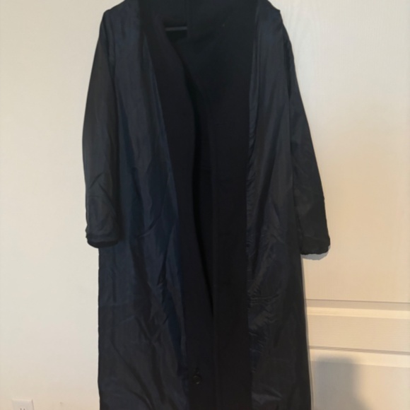 Navy Anne Klein Maxi coat - Picture 4 of 5